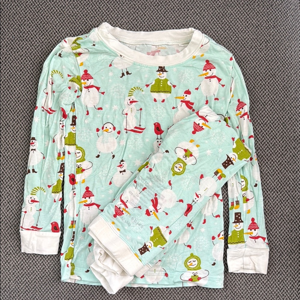 Little Sleepies Snowman Print Toddler Pajamas 3T